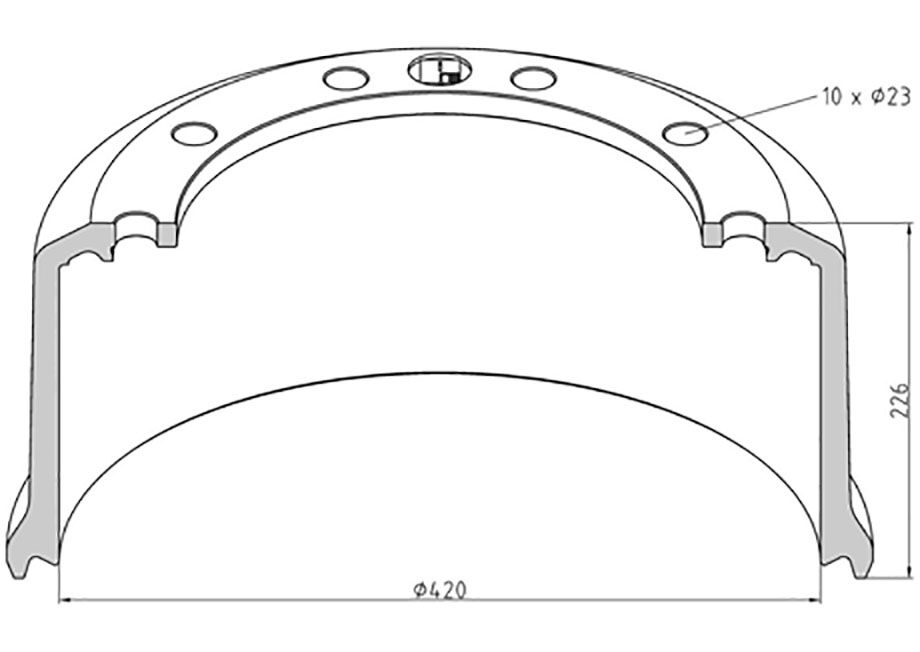 buben brzdy BPW 4218/226 ECO MAXX S n�hrada BP201