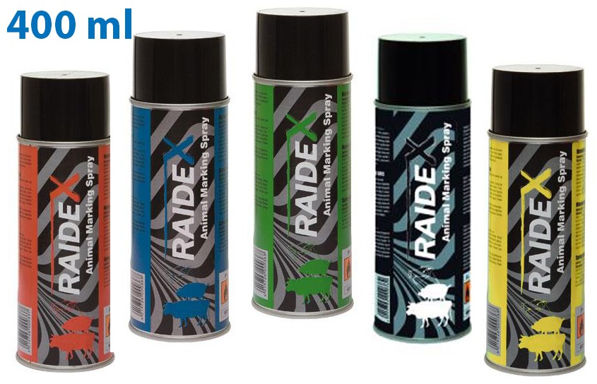 Zna�kovacie sprejov� farby RAIDEX 400 ml - �erven�