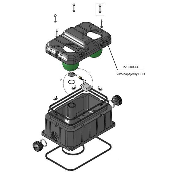ND Horn� veko pre nap�ja�ku DUO