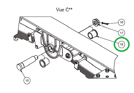 p�zdro ø 52x75/65 plastov� osaden� na 1 �ap je treba 2 kusy pre 1/2 tandem - Tandem - Tridem type KD, KG