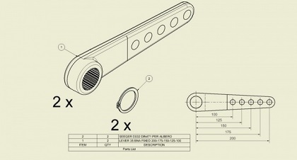 p�ka brzdov�ho k���a ADR tis�chran pr.32, d�ka celkov� 200 mm 9RQ0012