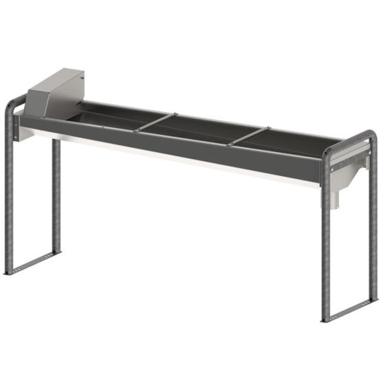 Napájací nerezový žľab do podlahy 190cm