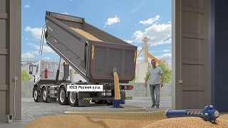 Flexibilný špirálový dopr. na obilie PE-76