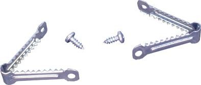 Nerezov� spony na kr�dla zamedzuj�ce lietanie