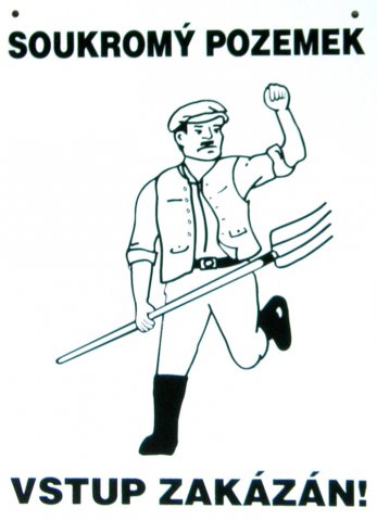 V�stra�n� tabu�ka - s�kromn� pozemok