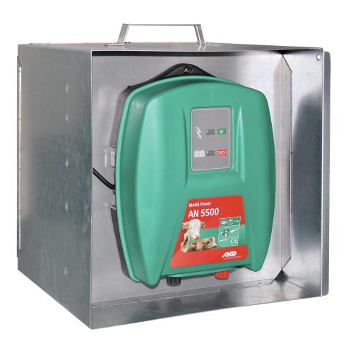 Bezpe�nostn� schr�nka na zdroj, bat�riu a dr�iak sol�rneho panelu - pozinkovan�