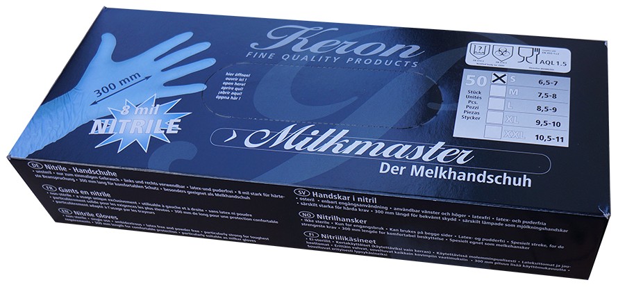 Rukavice NITRILE Milkmaster - L
