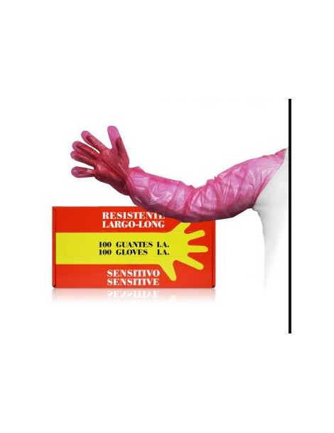 Insemina�n�, vy�etrovacie rukavice - ru�ov�