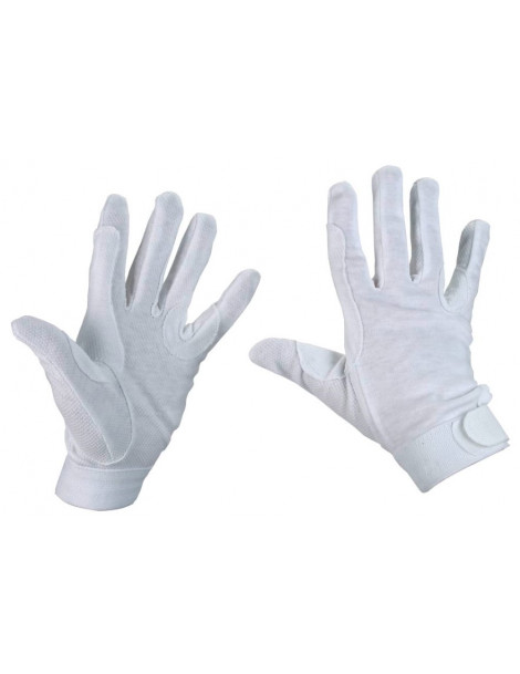 KERBL Jersey jazdeck� rukavice biel� L