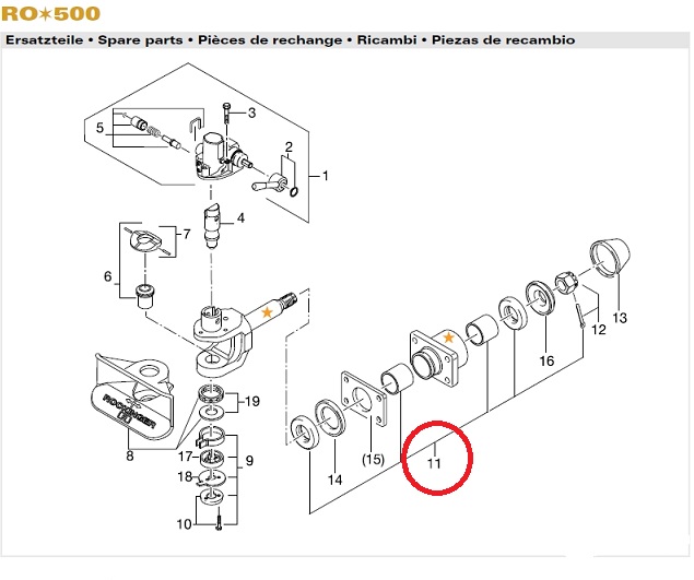 Sada ulo�enia z�vesu ROCKINGER 500/G5