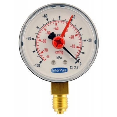 Vakuometer 63 mm, z�vit 1/4'' InterPuls