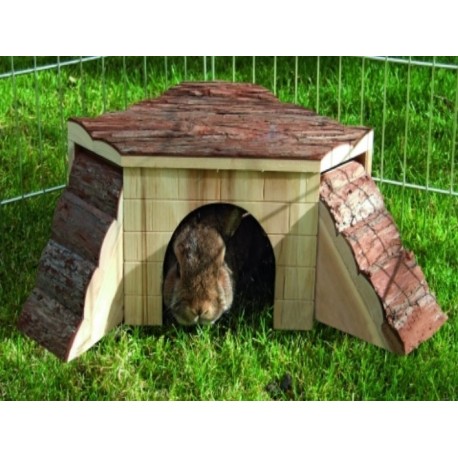 Dom�ek pre hlodvace s rampami 37x37x16cm