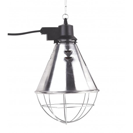 Kovov� kryt k infra�ervenej ohrievacej lampe, s 2,5 m k�blom + �sporn� prep�na�