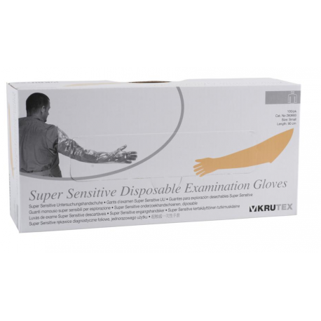 KRUTEX Super Sensitive vy�etrovacie rukavice S oran�ov�