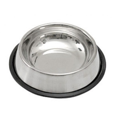 Nerezov� miska s proti�mykovou gumou -  200ml