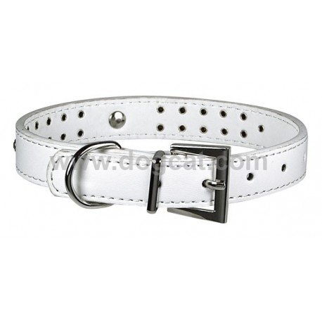 Obojok Flocon biely 20mm/45cm