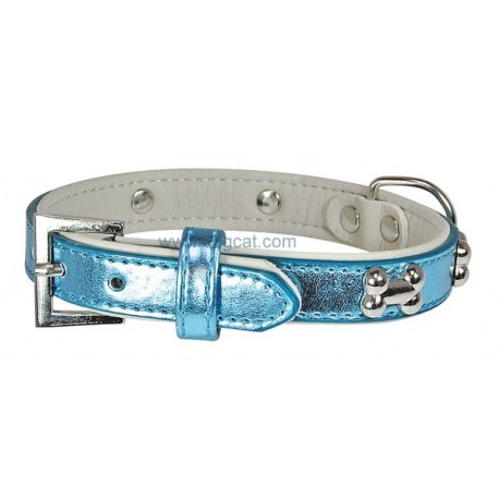 Obojok Pearly Azur modr� 20mm/40cm