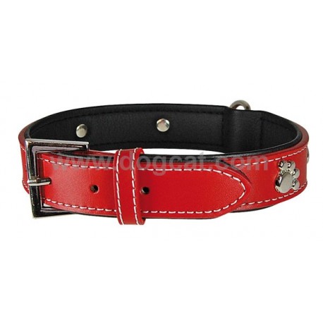 Obojok s labkami �erven� 25mm/60cm