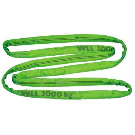 Okr�hle slu�ky, 3 m, zelen�, 2000-4000 kg