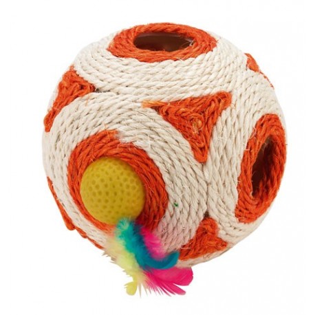 Sisalov� lopta hrkacia 12 cm