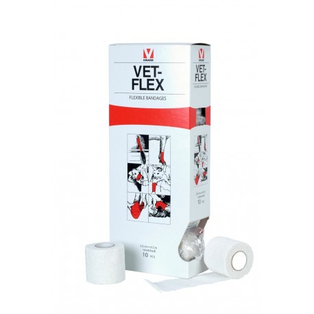 VET-FLEX flexibiln� band�  10cmx4.5cm,   biela