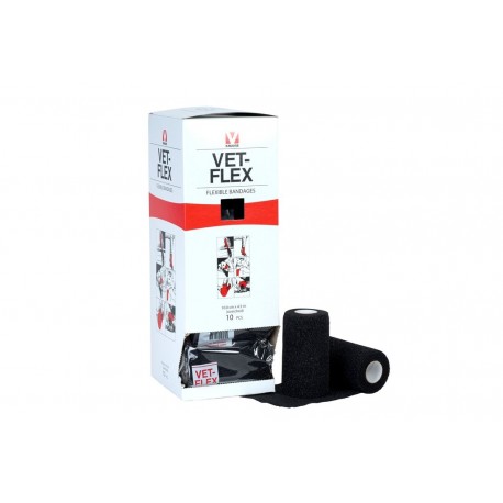 VET-FLEX flexibiln� band� 10cmx4.5cm,   �ierna